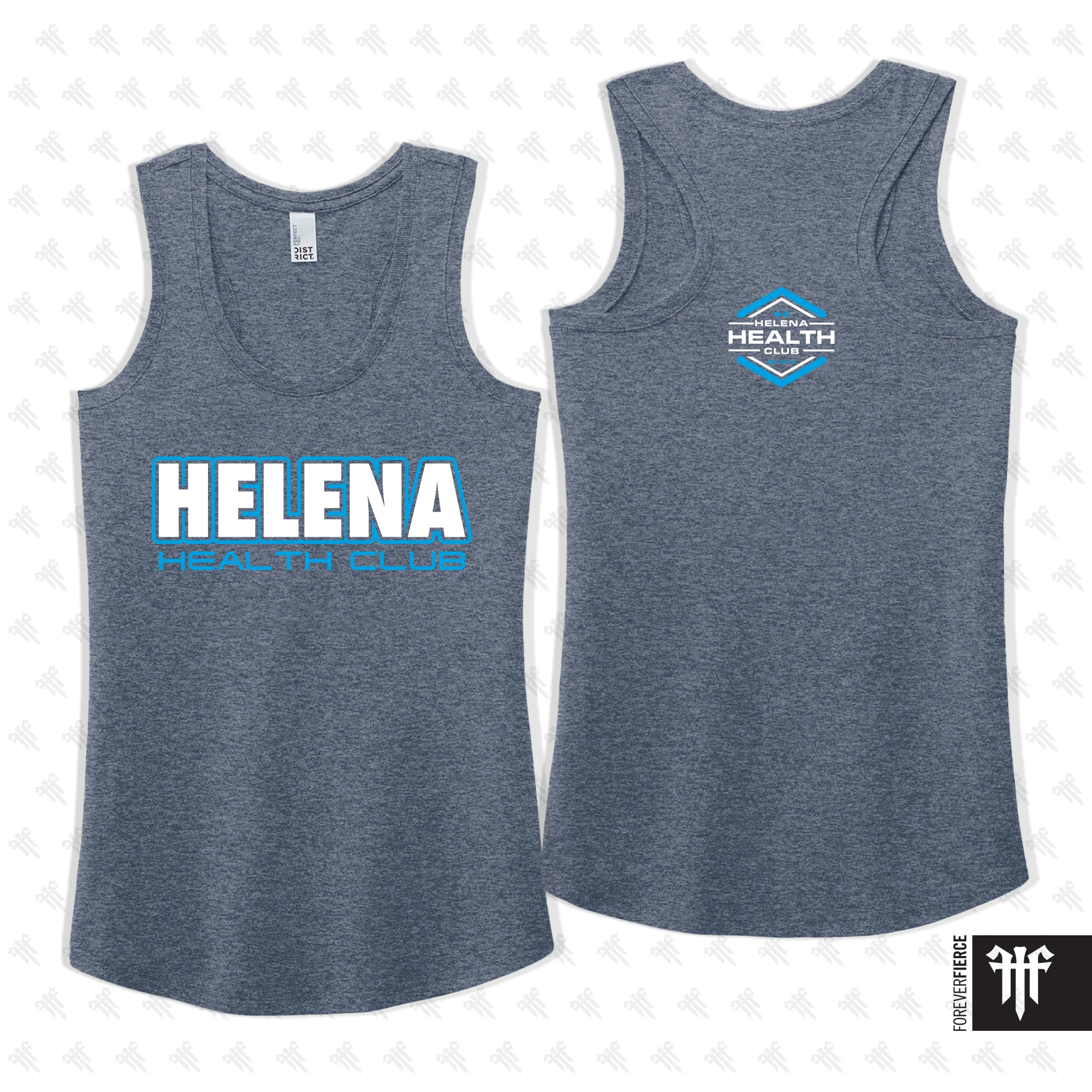Helena Health Club May 2025 Script Design Womens Racerback