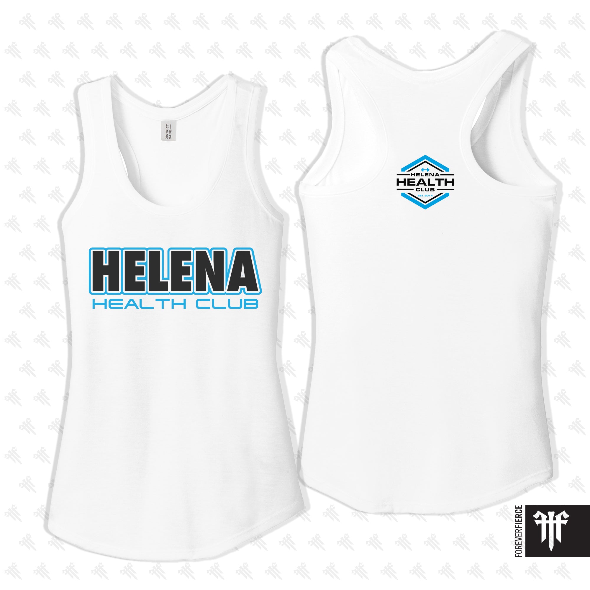 Helena Health Club May 2025 Script Design Womens Racerback