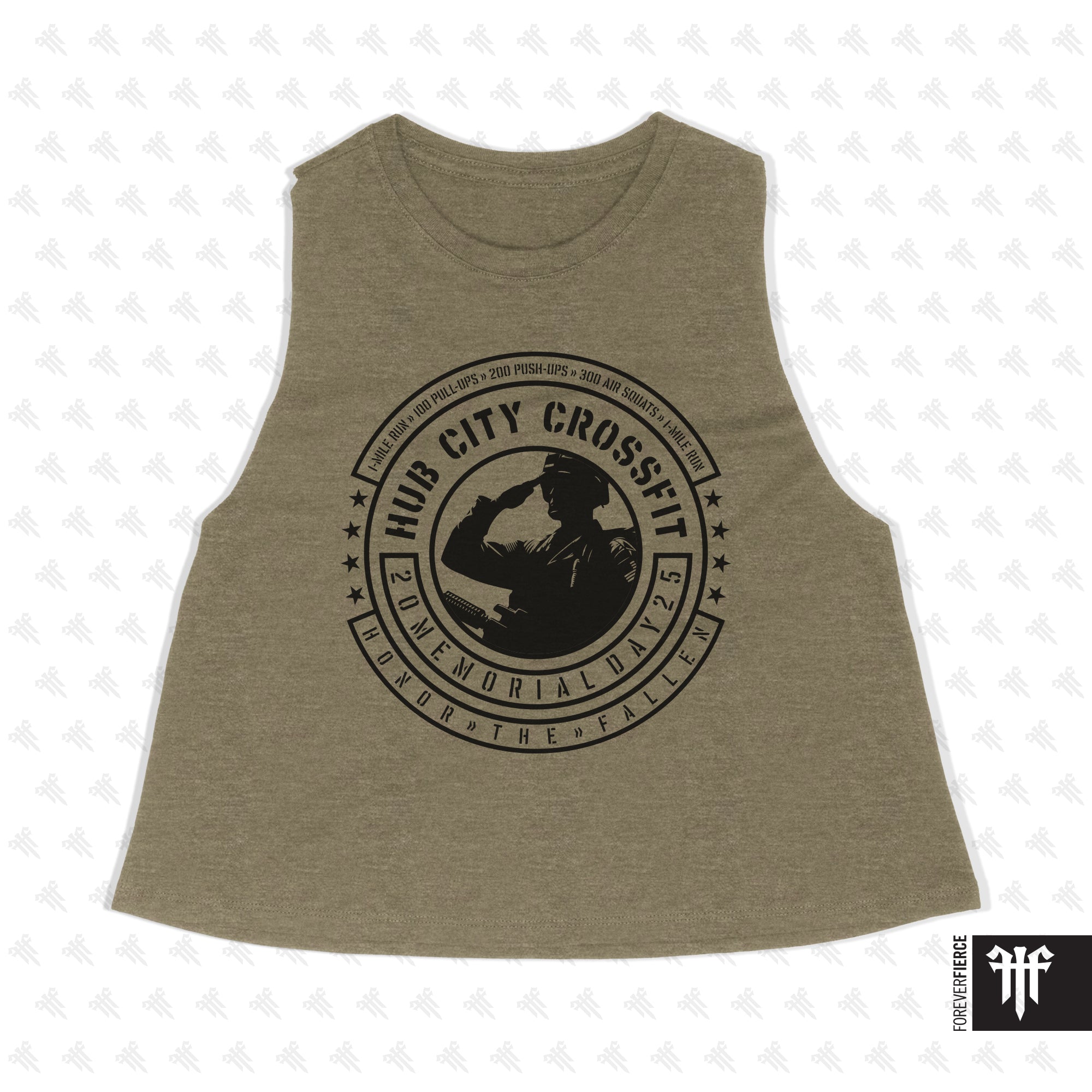 Hub City CrossFit March 2025 Womens Crop Tank