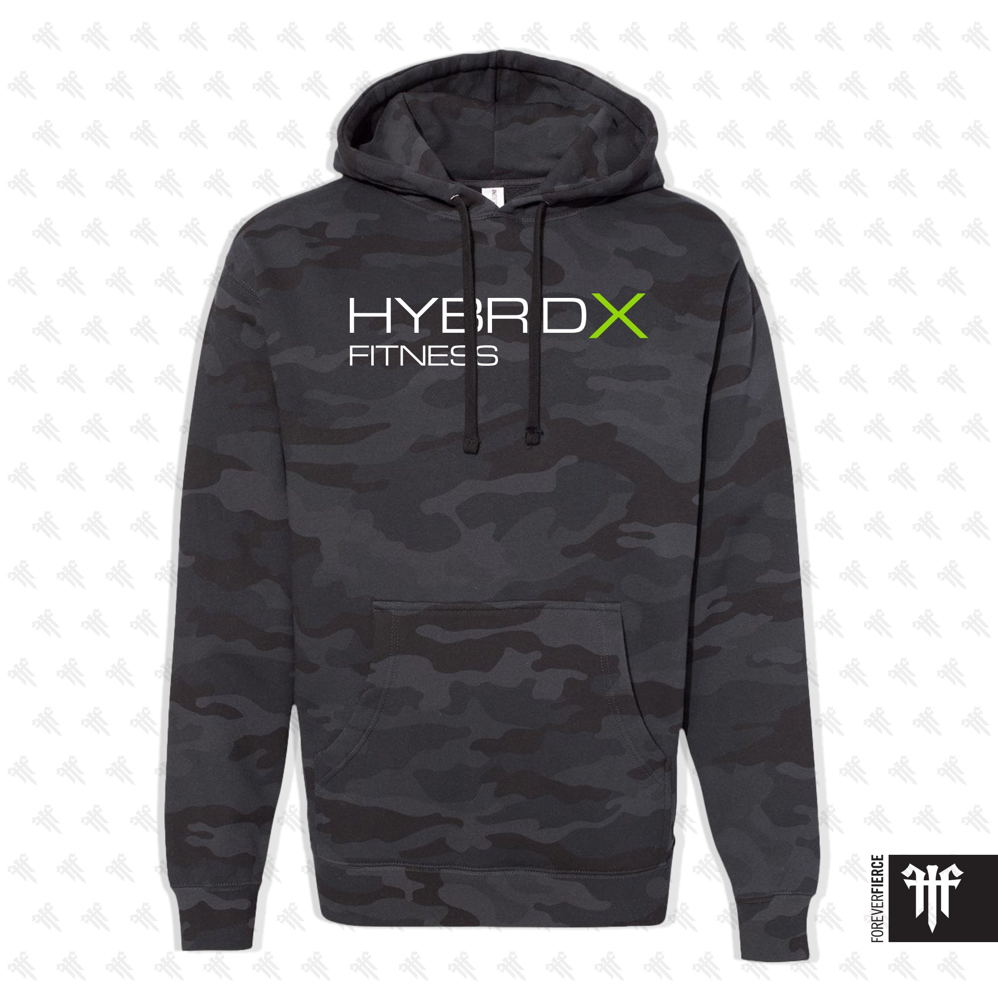 HybridX Fitness November 2025 Black Camo Thick Pullover