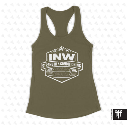 INW Strength and Conditioning March 2026 Womens Racerback