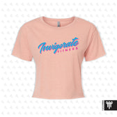 Invigorate Fitness July 2026 Womens Crop Tee - Desert Pink