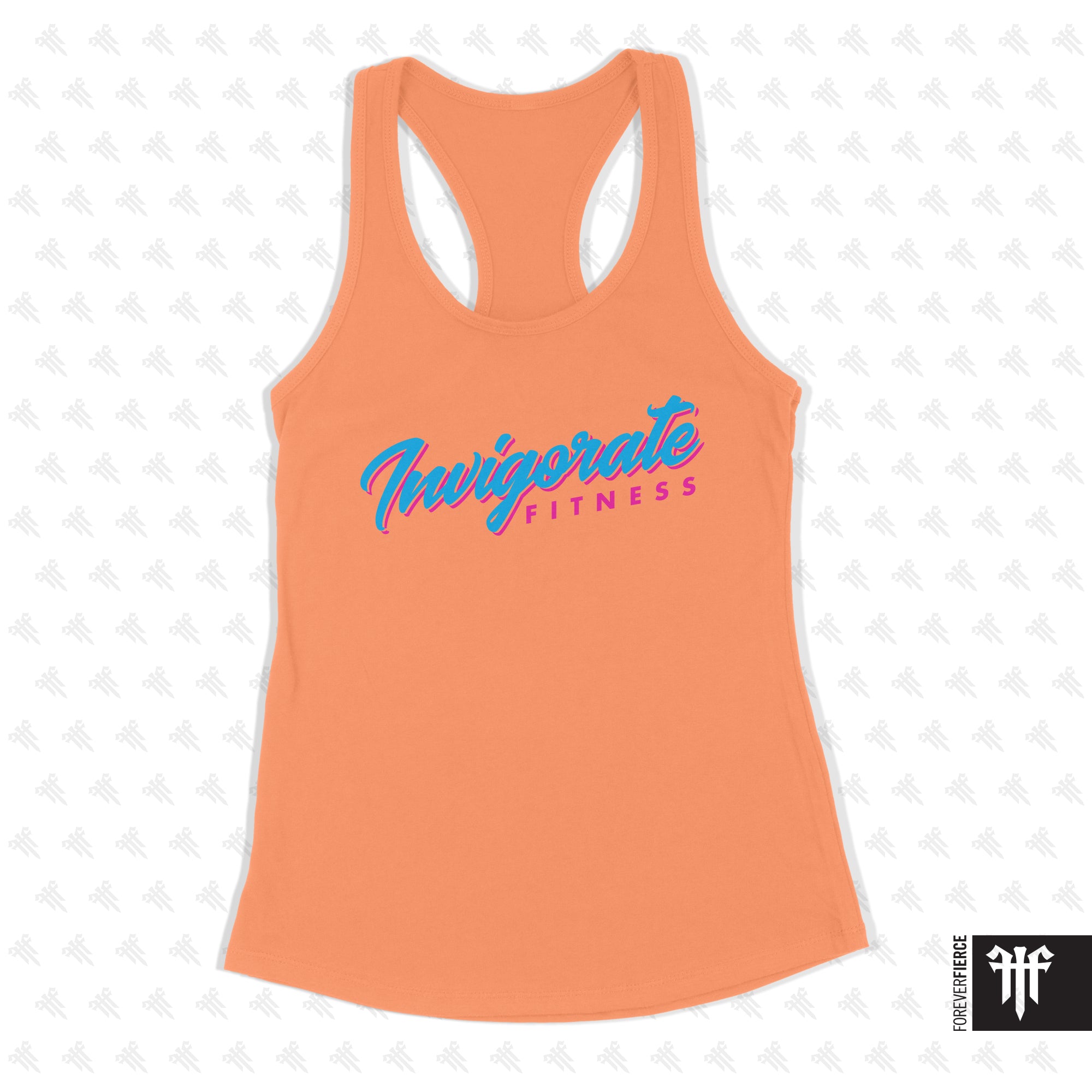 Invigorate Fitness July 2026 Womens Racerback - Light Orange