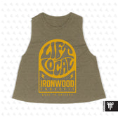 Ironwood Crop Tank Heather Olive