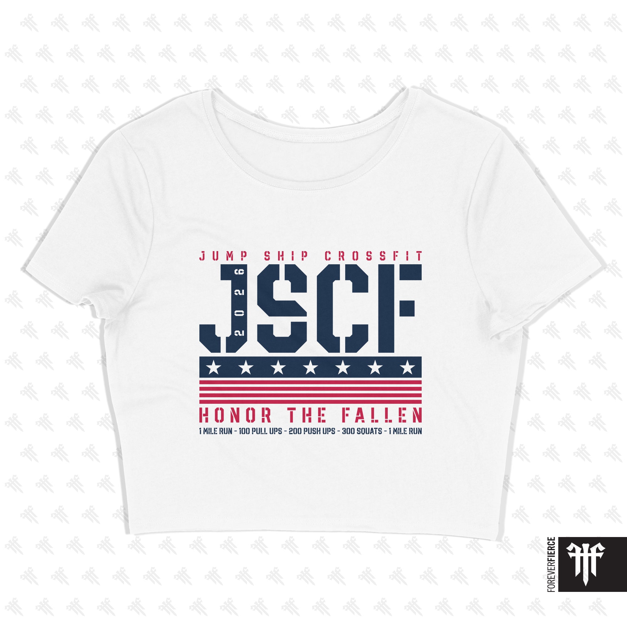 Jump Ship CrossFit April 2026 Womens Crop Tee