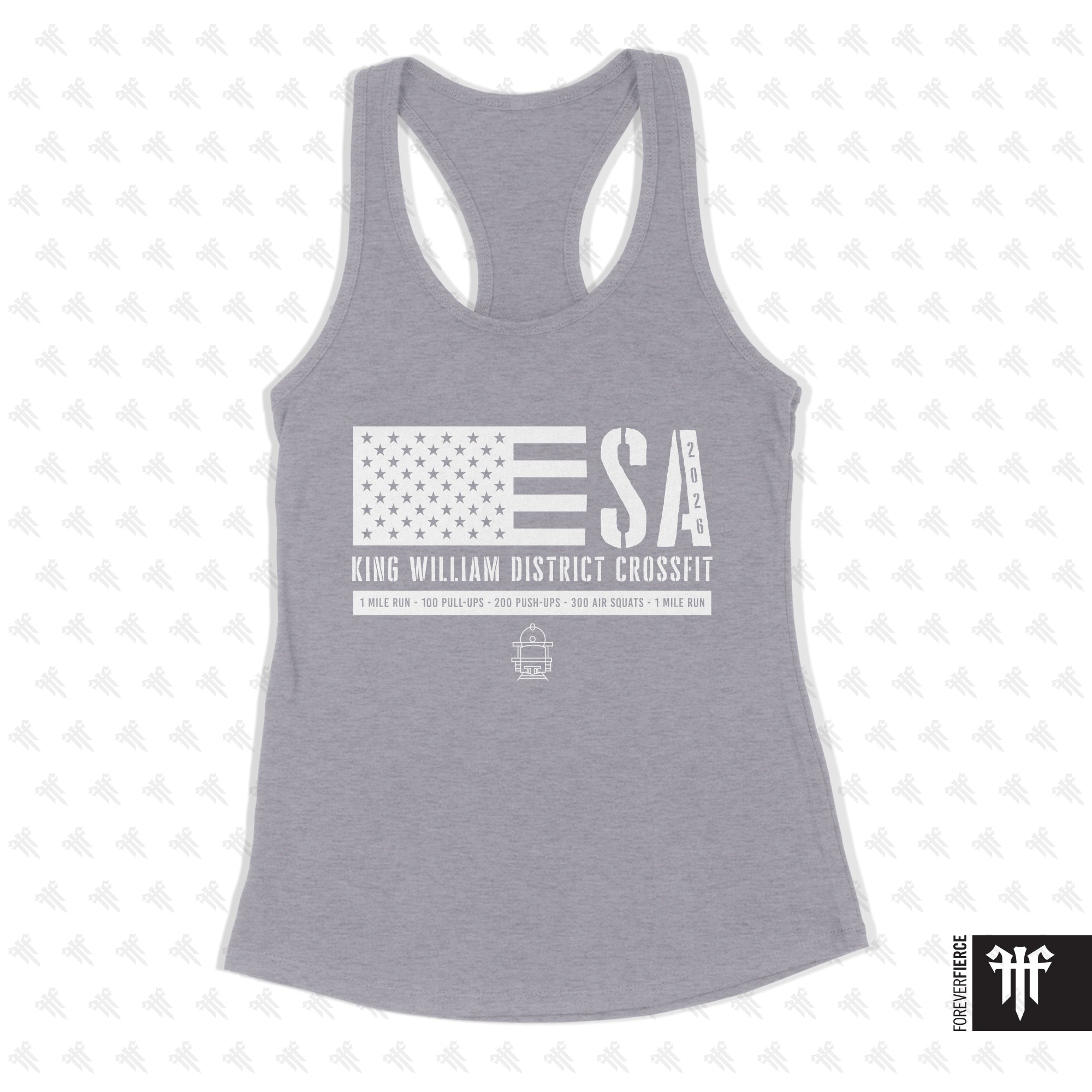 King William District CrossFit April 2026 Womens Racerback