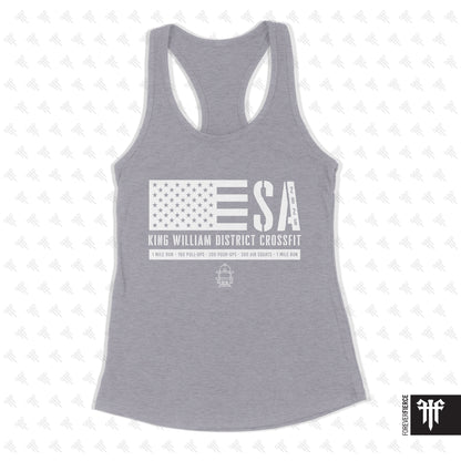 King William District CrossFit April 2026 Womens Racerback