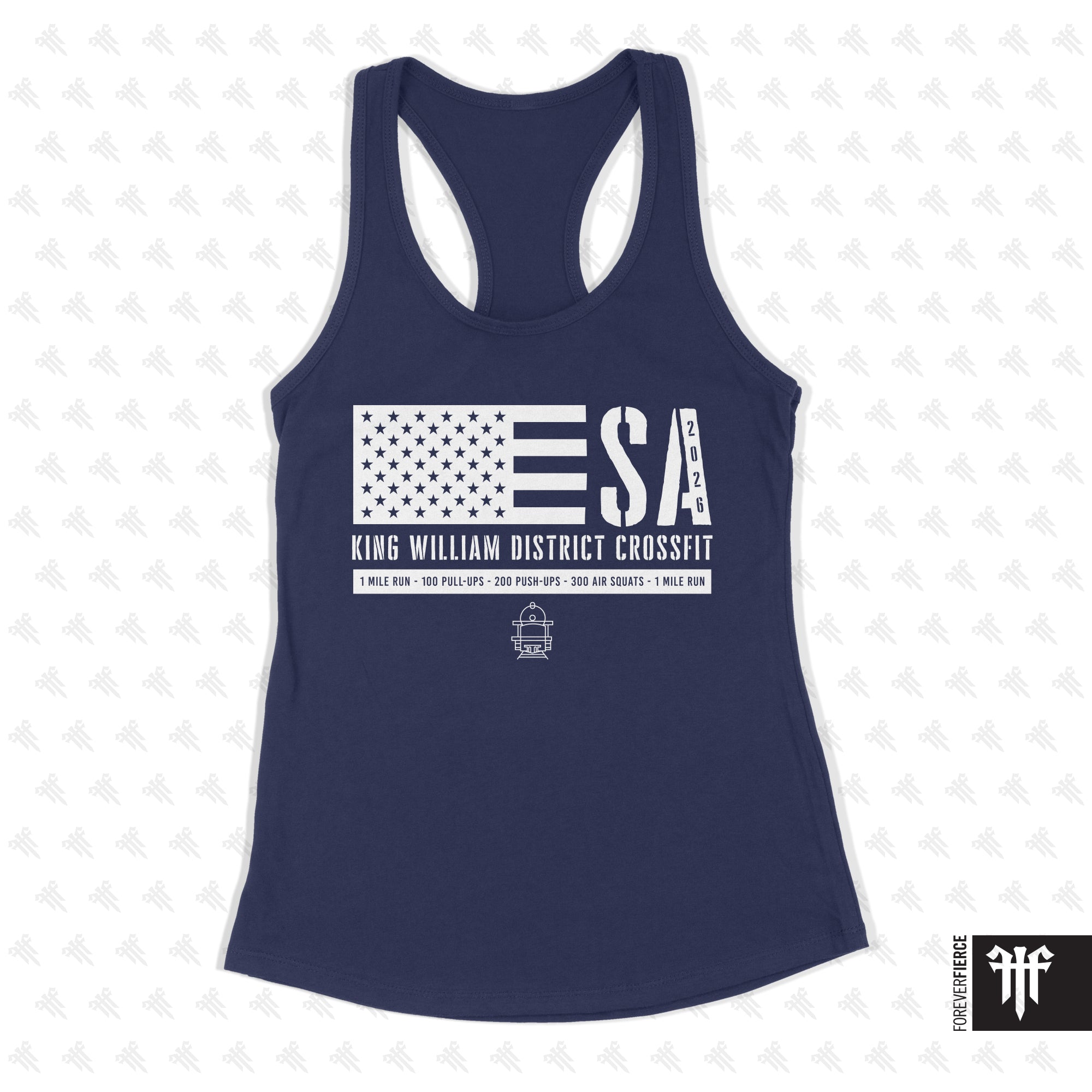 King William District CrossFit April 2026 Womens Racerback