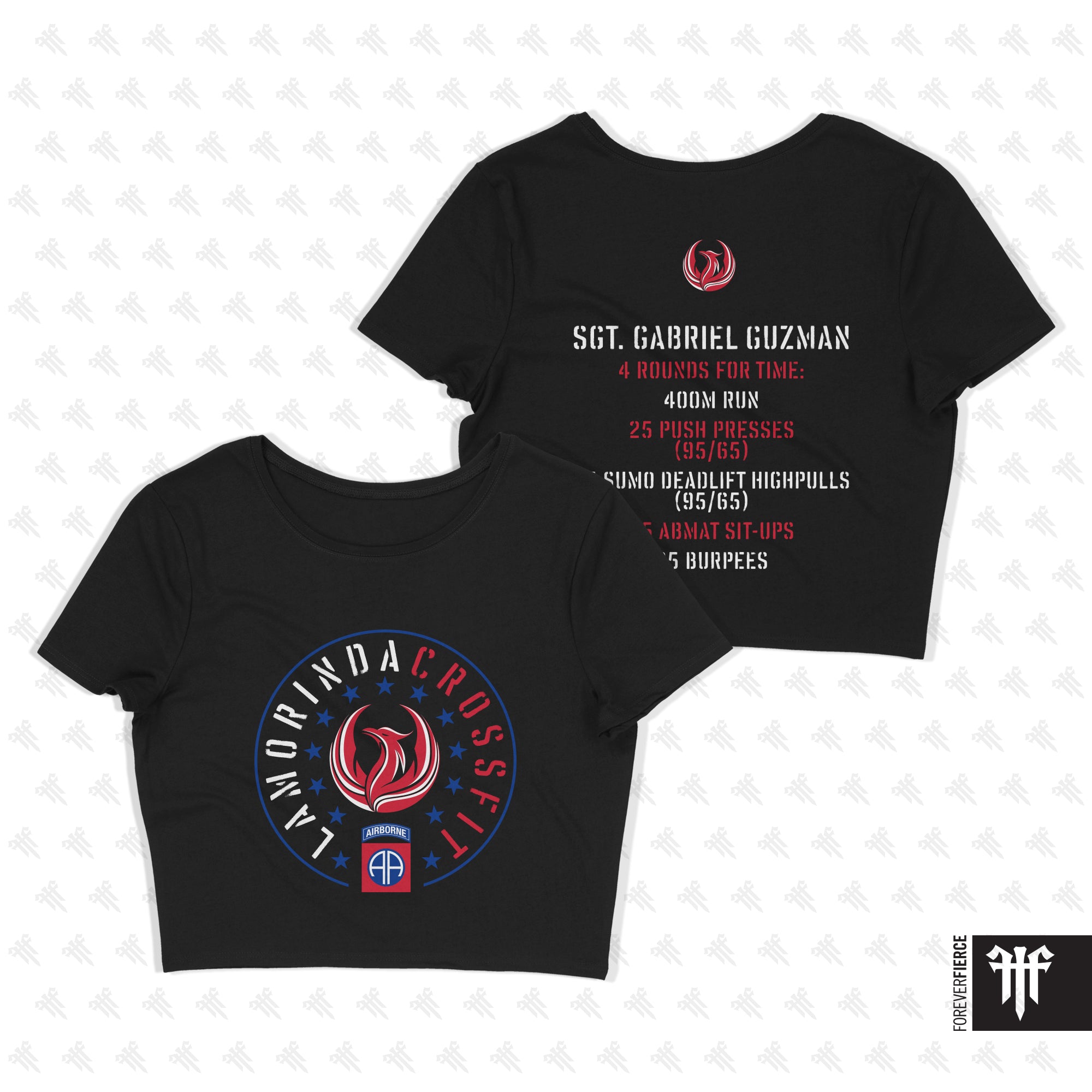 Lamorinda CrossFit March 2026 Womens Crop Tee