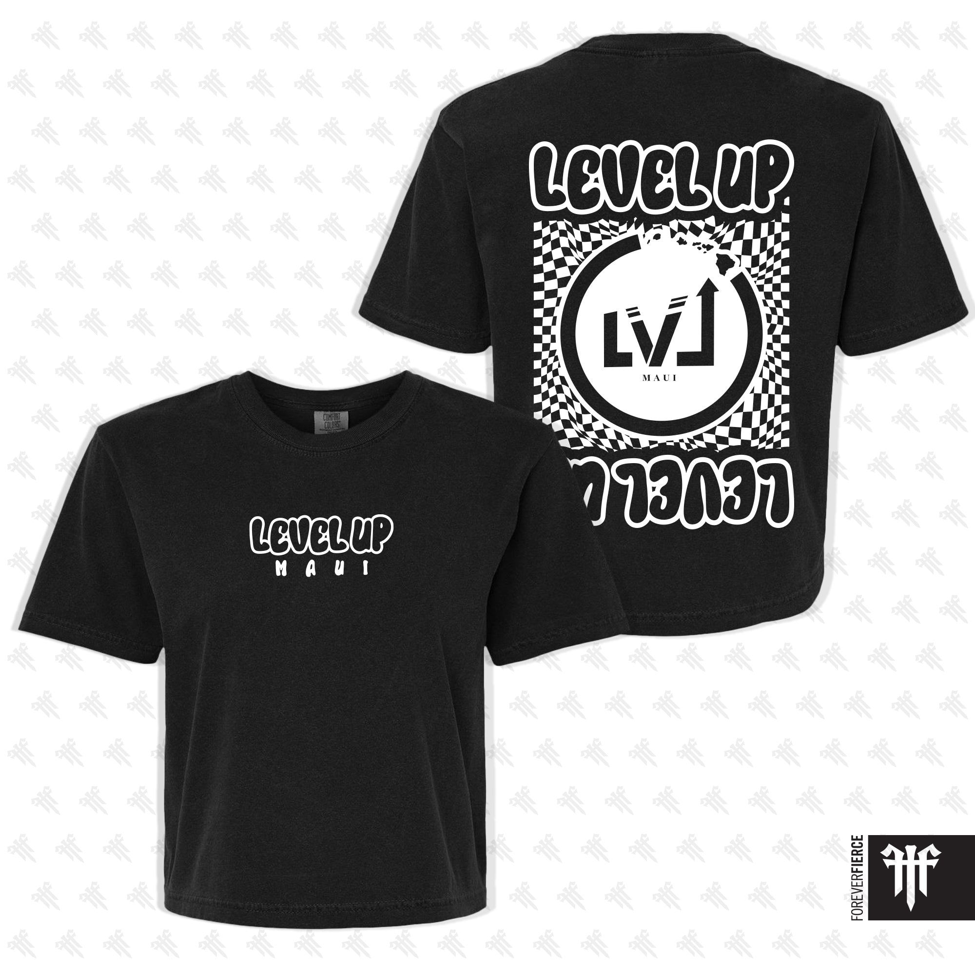 Level Up Maui July 2026 Womens Boxy Tee - Black
