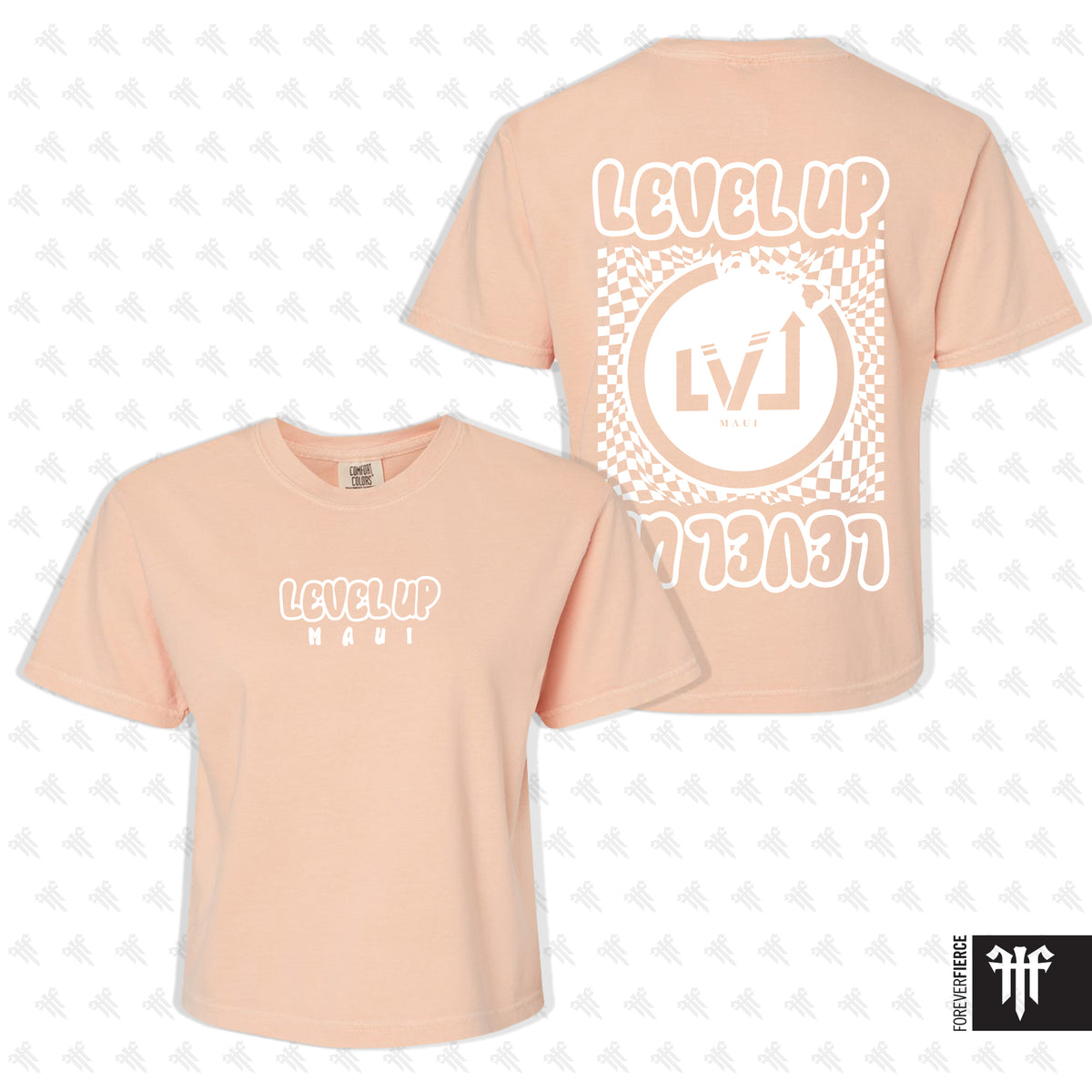 Level Up Maui July 2026 Womens Boxy Tee - Peachy