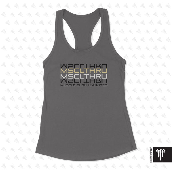 Muscle Thru Unlimited September 2023 Womens Racerback