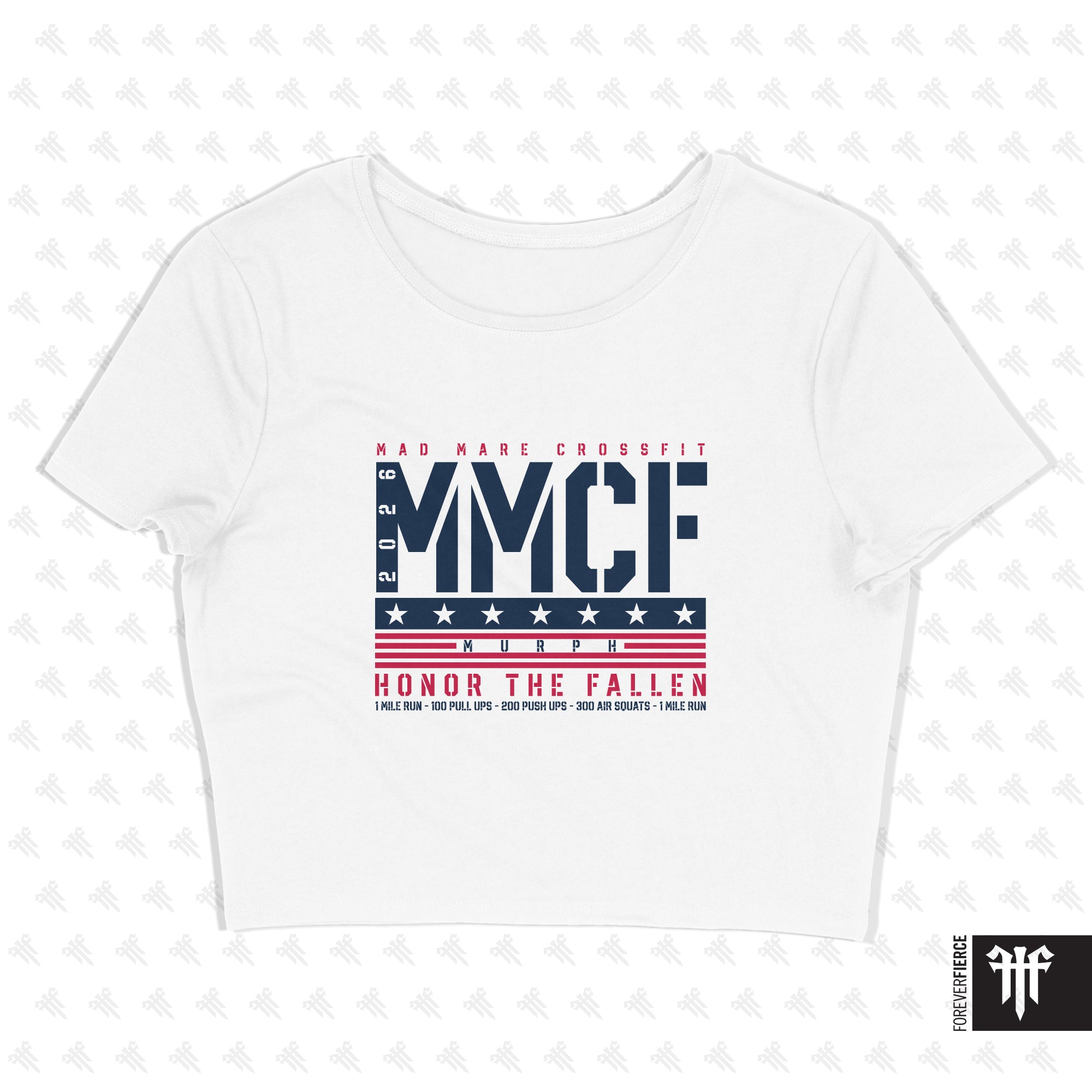 Mad Mare CrossFit April 2026 Womens Crop Tee