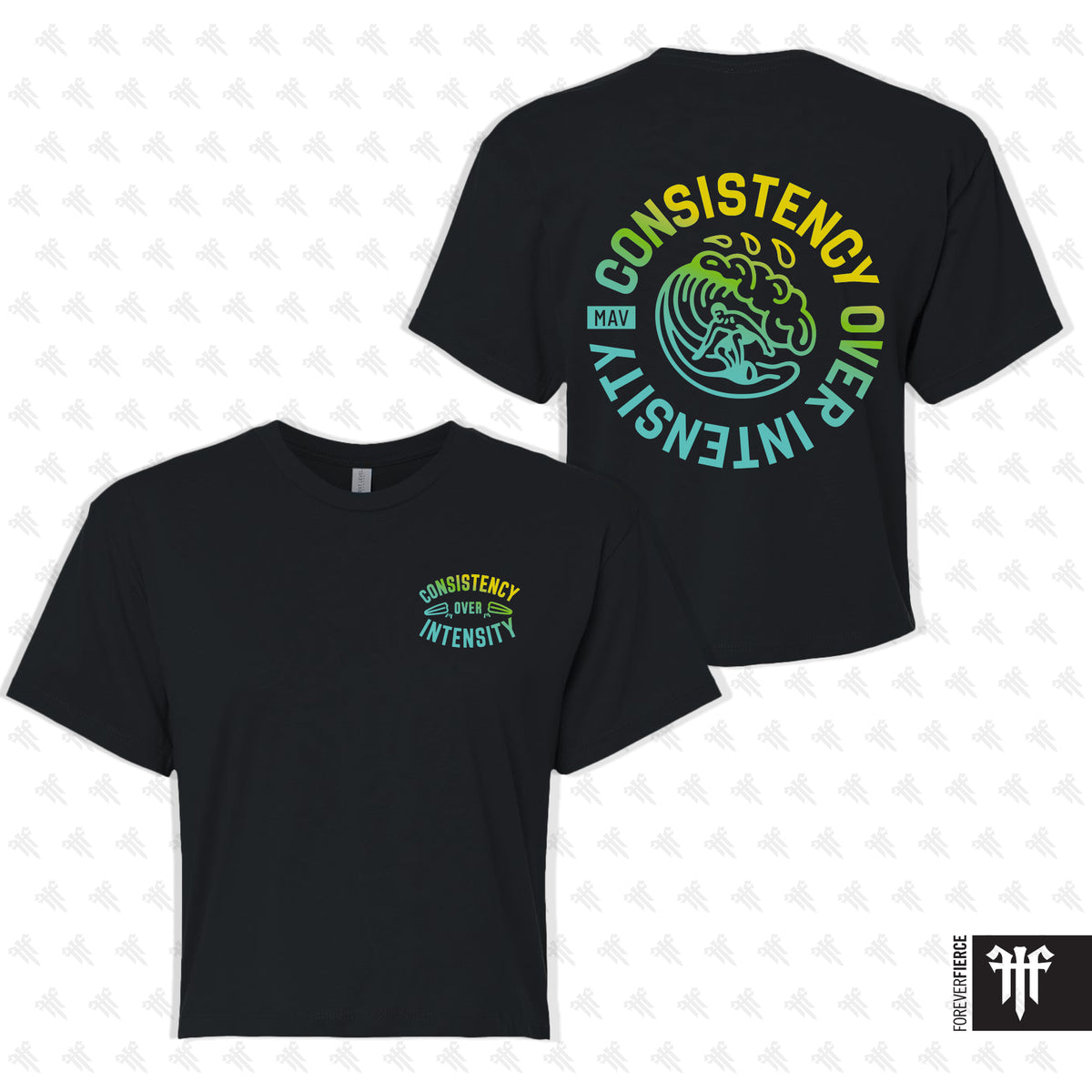 Maverick CrossFit August 2026 Womens Crop Tee - Black