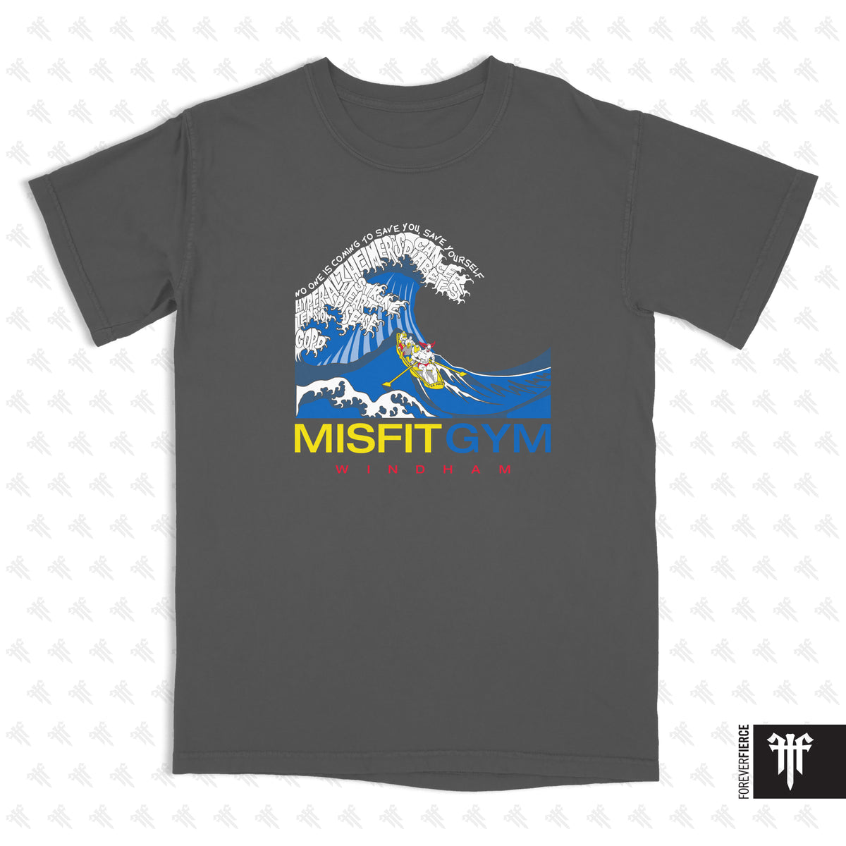 MisFit Gym Windham July 2026 Wave Comfort Colors Tee - Pepper