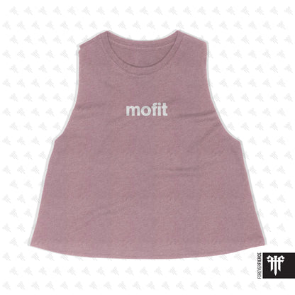MOFIT March 2026 Lowercase Design Womens Crop Tank