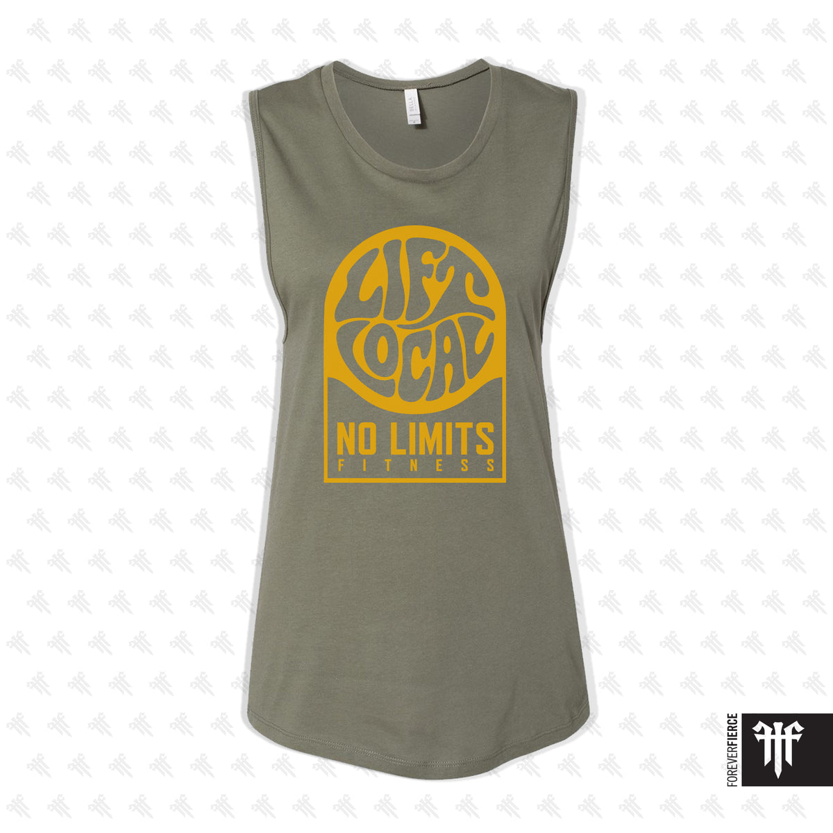 No Limits Muscle Tank Military Green