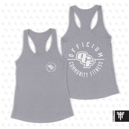 Officium November 2025 Front and Back Design Womens Racerback