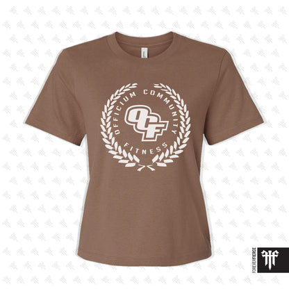 Officium November 2025 Leaf Design Womens Boxy Tee