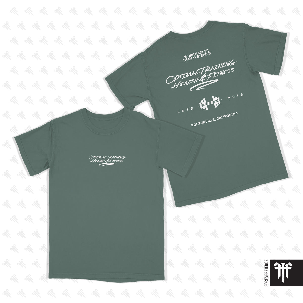 Optimal Training Health and Fitness July 2026 White Ink Comfort Colors Tee
