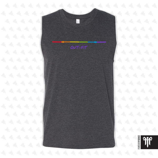 OUT-FIT February 2025 Dark Grey Heather Tank