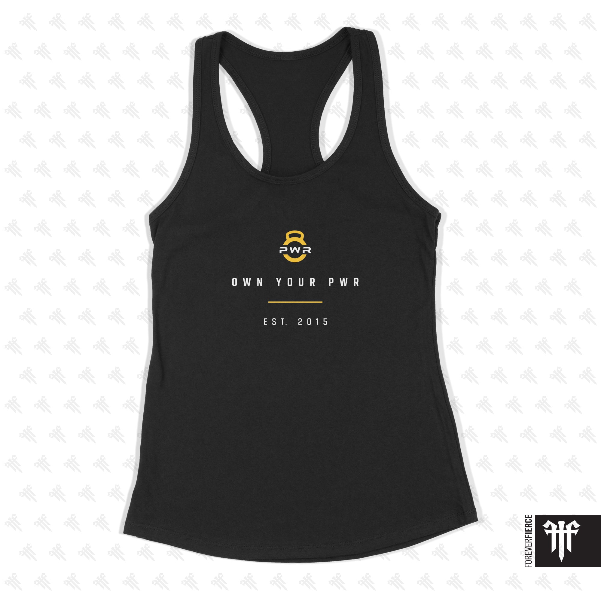PWR August 2026 Own Your PWR Womens Racerback