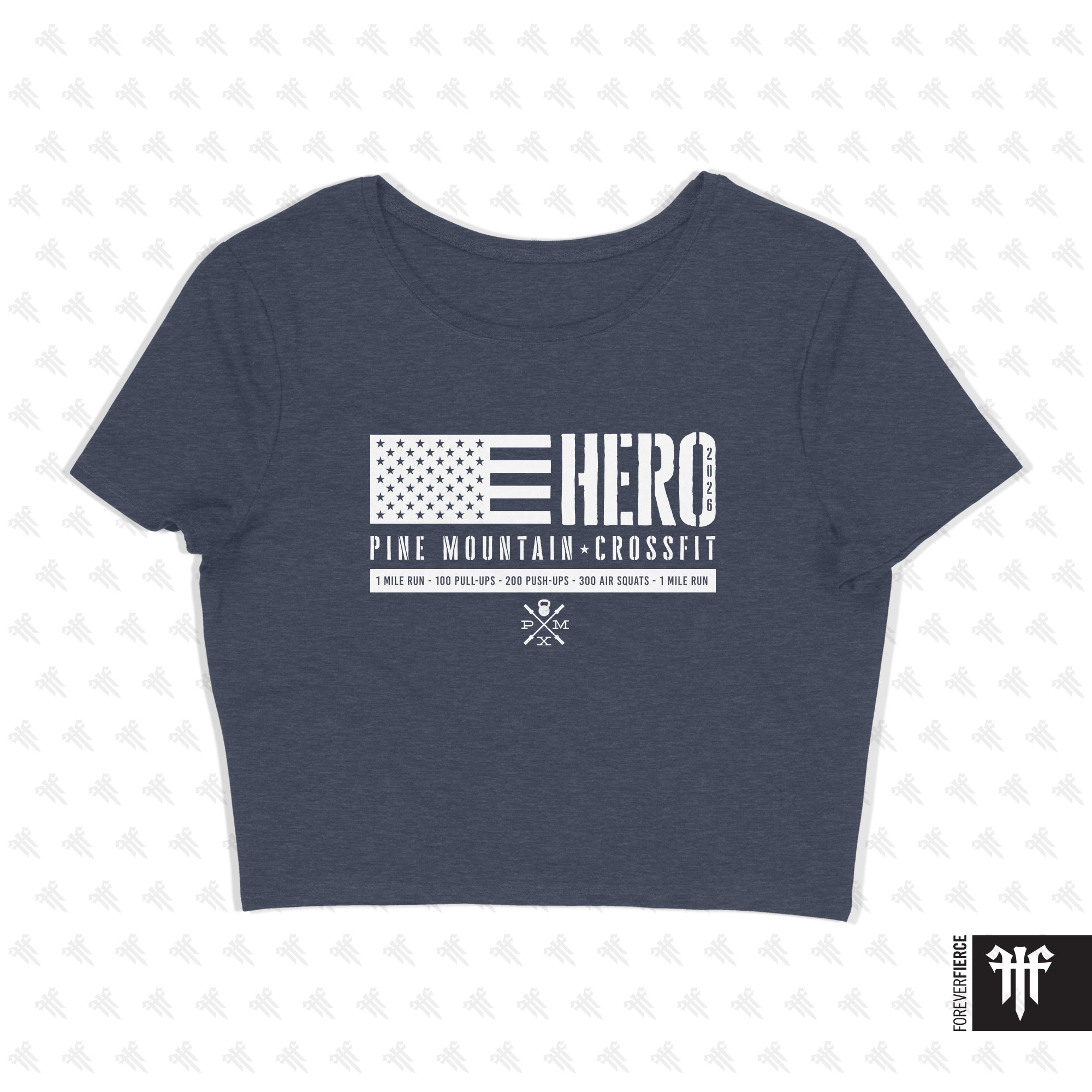 Pine Mountain CrossFit April 2026 Womens Crop Tee