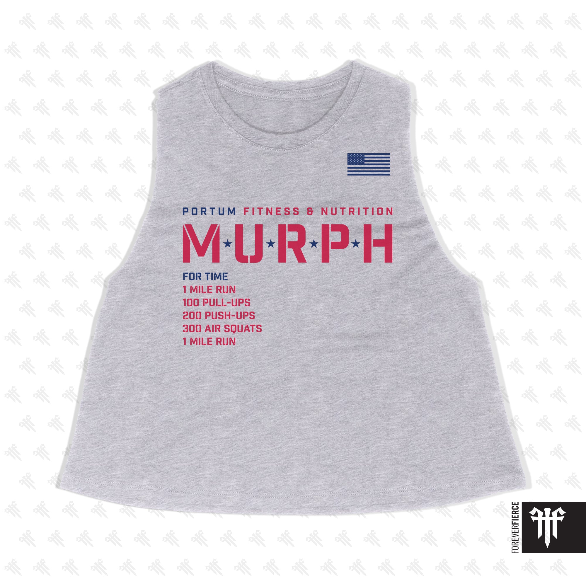 CrossFit Portum April 2026 Womens Crop Tank