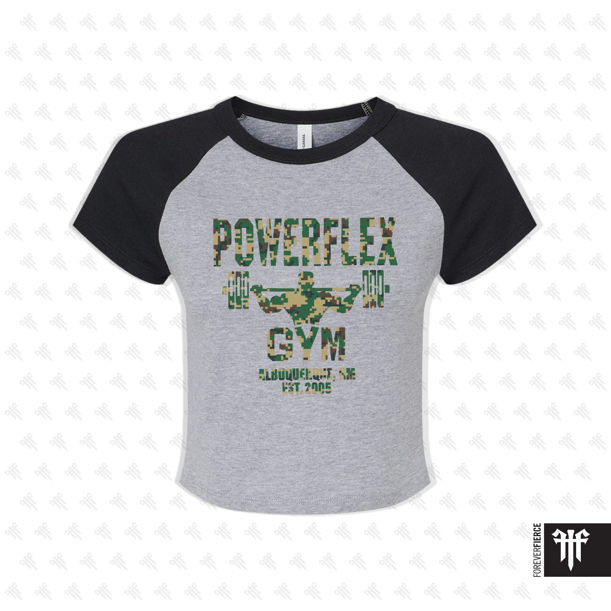 Powerflex Gym September 2025 Raglan Crop Tee