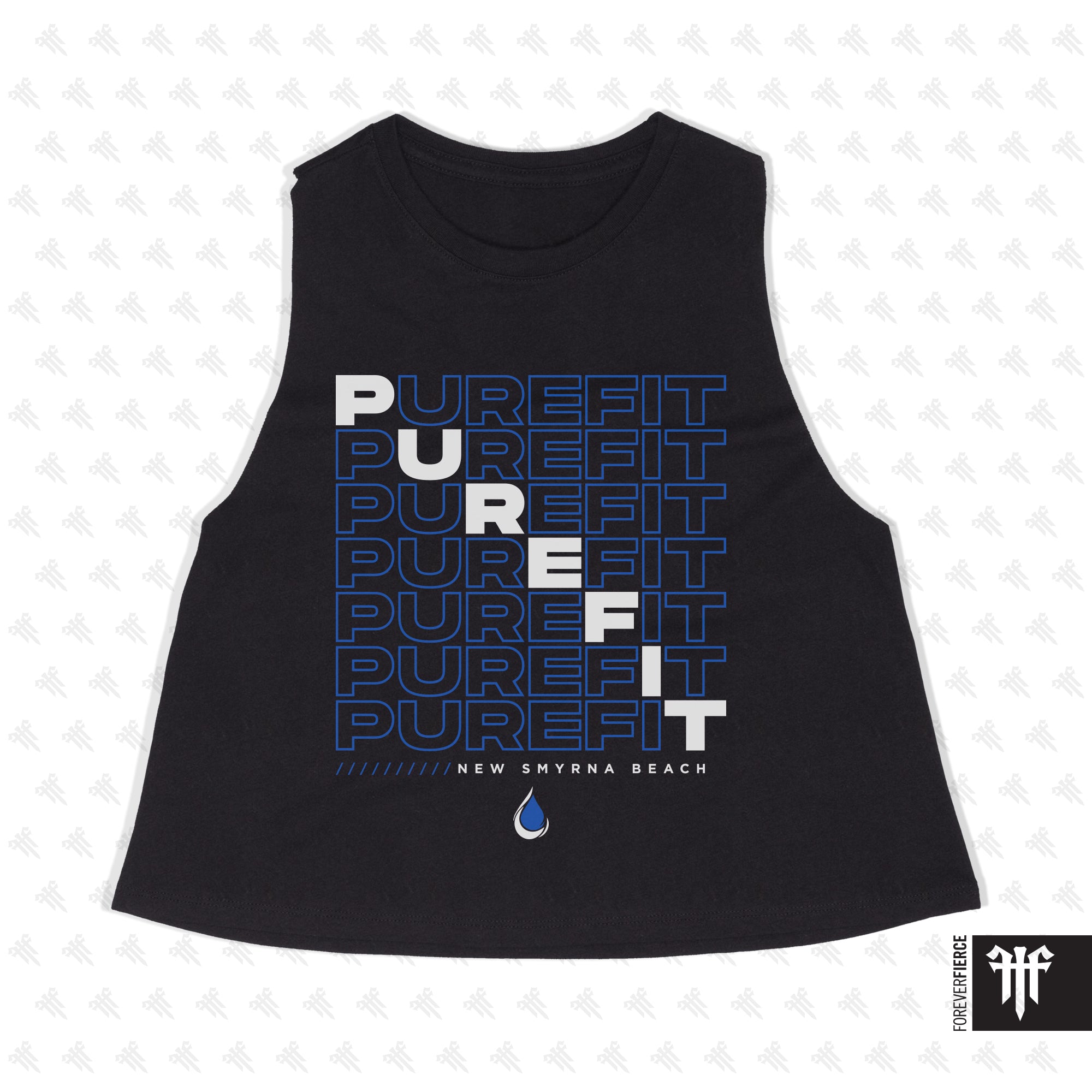 PureFit March 2026 Front Design Womens Crop Tank