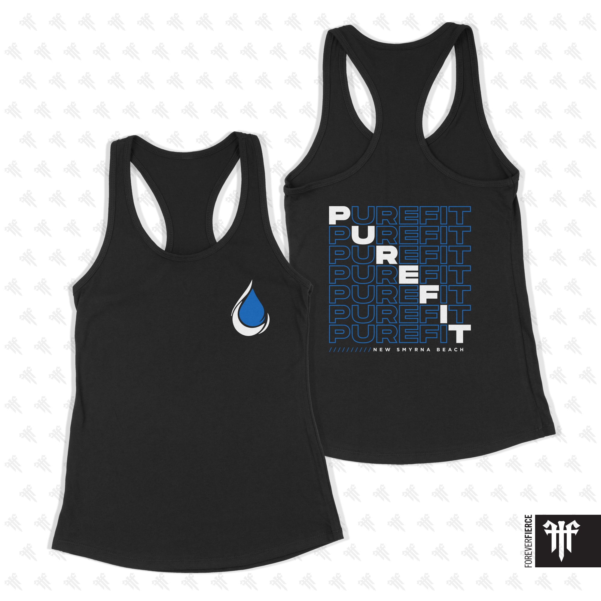 PureFit March 2026 Front and Back Design Womens Racerback