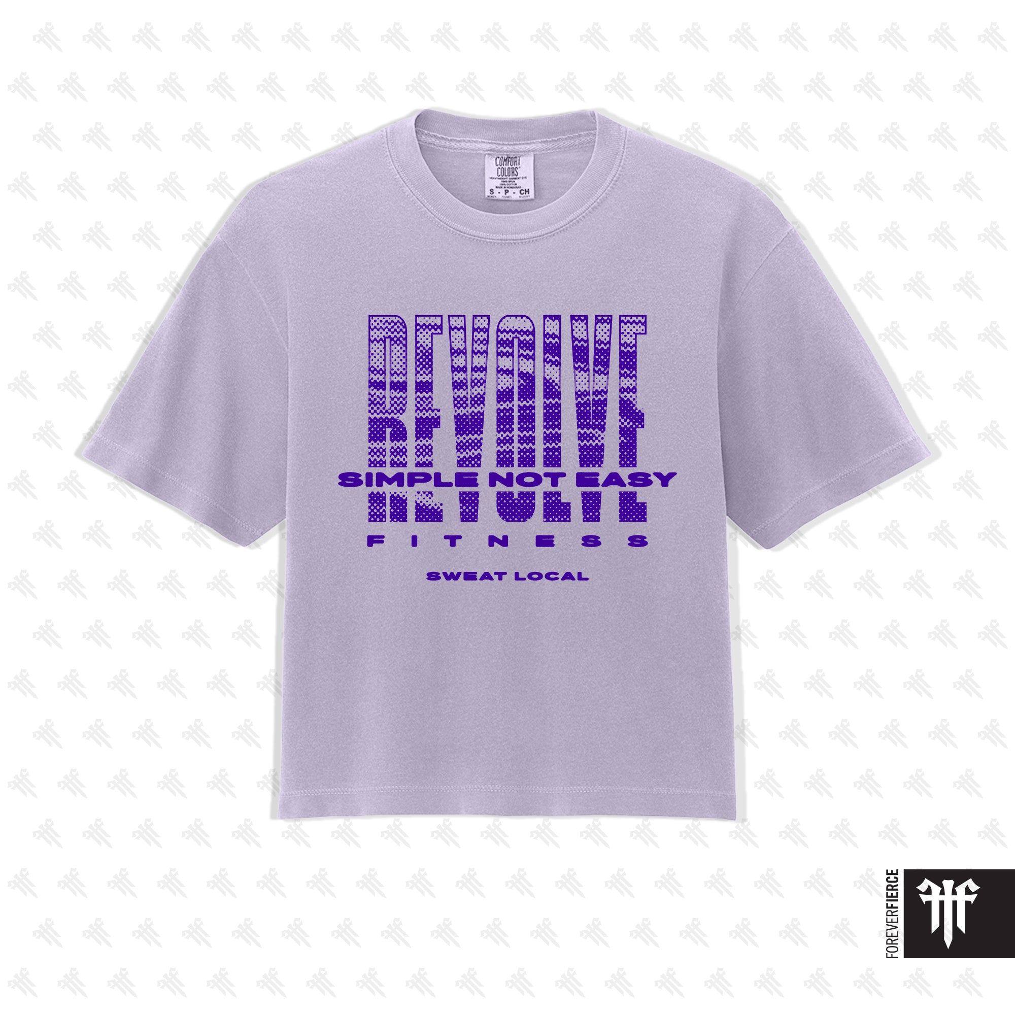 Revolve Purple Ink Boxy Tee Orchid