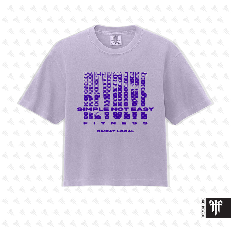Revolve Purple Ink Boxy Tee Orchid