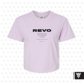 Revolve Fitness August 2026 Black Ink Womens Boxy Tee