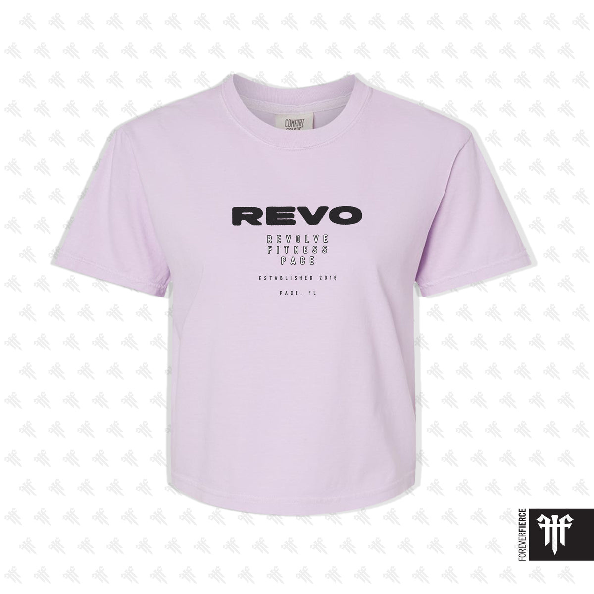 Revolve Fitness August 2026 Black Ink Womens Boxy Tee