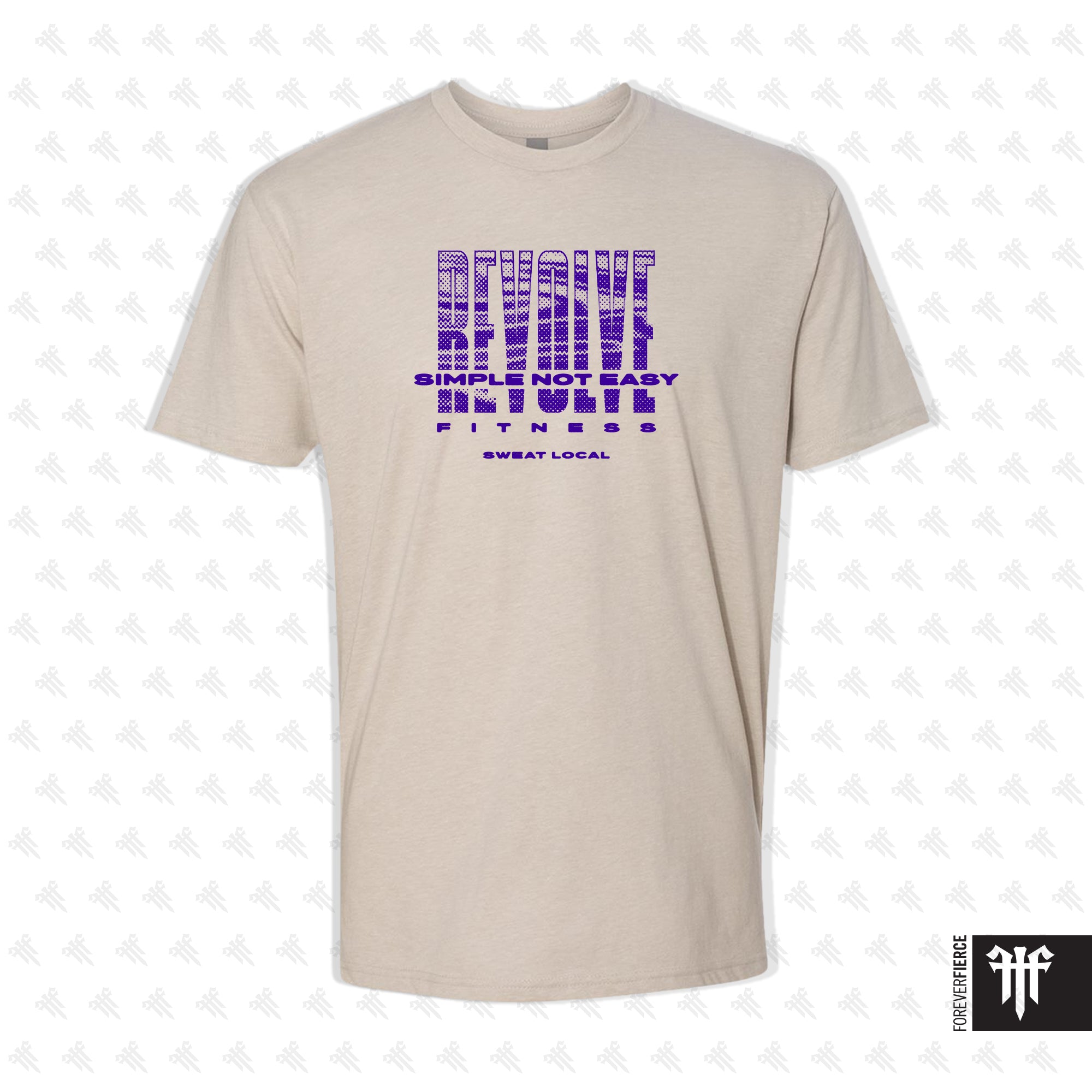 Revolve Purple Ink Tee Sand