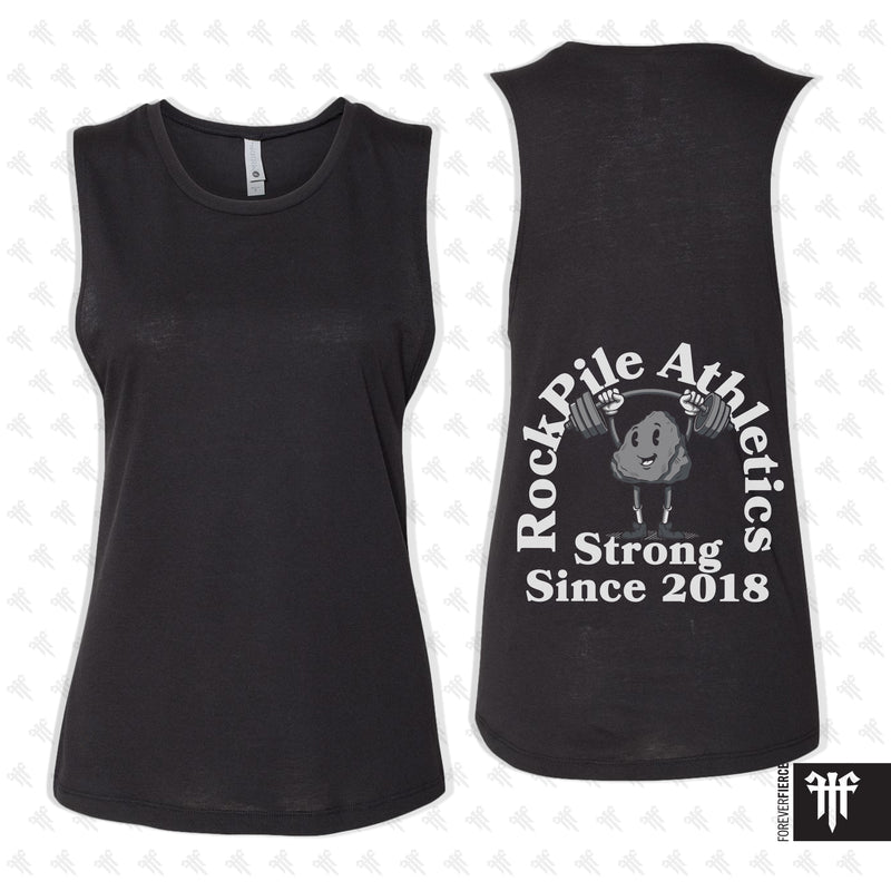 Rockpile Athletics September 2026 Rock Design Womens Muscle Tank