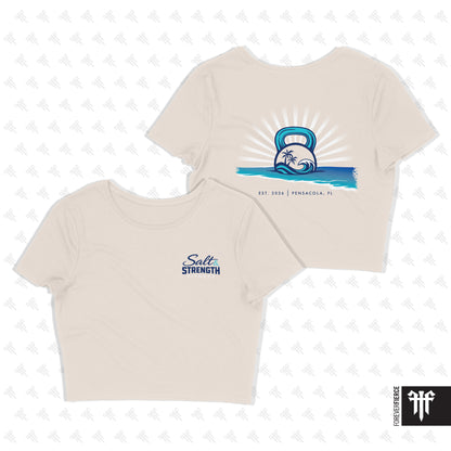 Salt & Strength Fitness March 2026 Womens Crop Tee