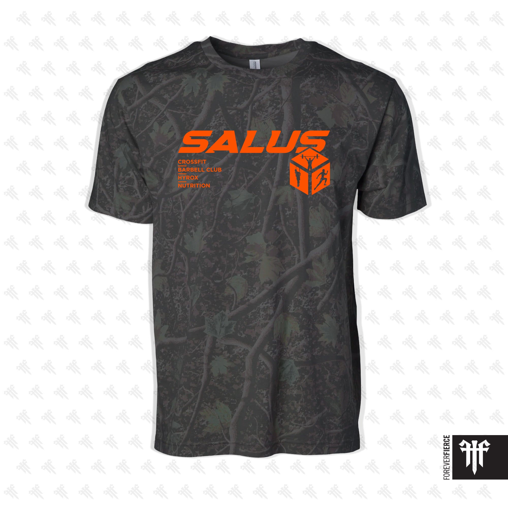 Salus August 2026 Camo Tee - Darkwood Tree Camo