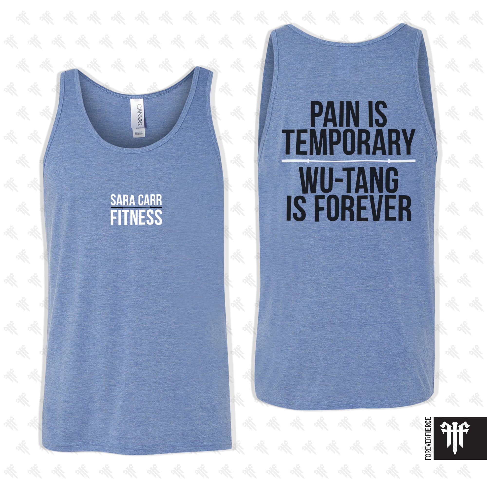 Sara Carr Fitness March 2025 Blue Tank