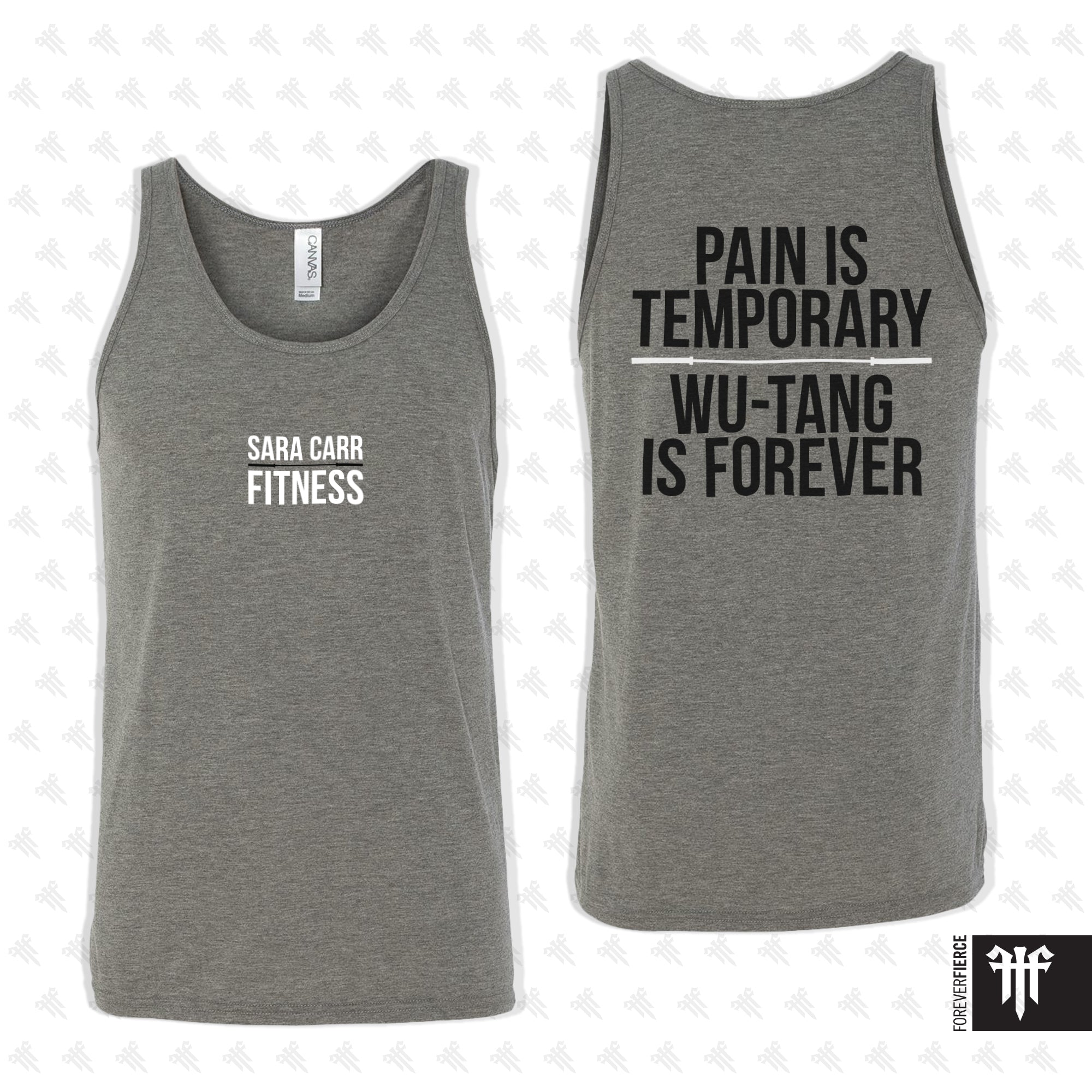 Sara Carr Fitness March 2025 Grey Tank