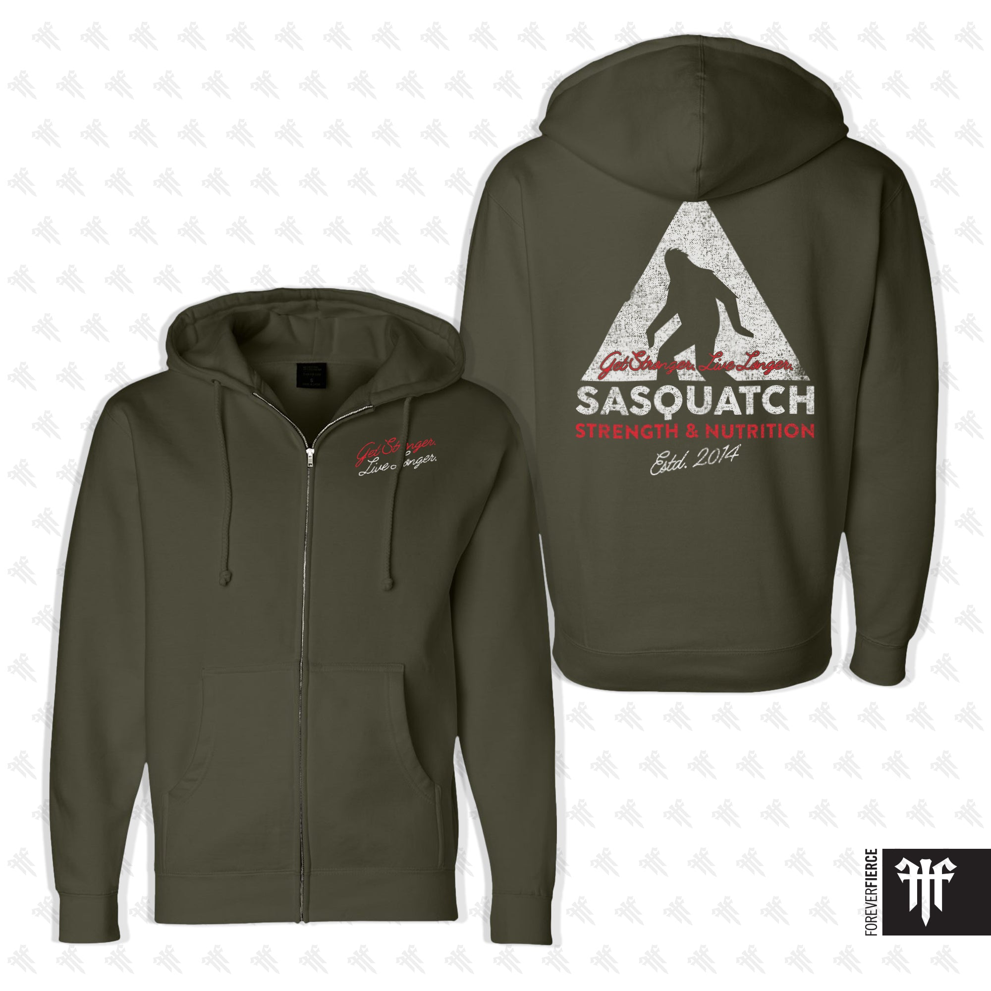 Sasquatch Strength Redmond February 2025 Full-Zip Hoodie