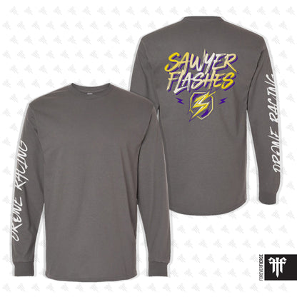 Sawyer Flashes March 2026 Drone Racing Sleeve Gildan Longsleeve