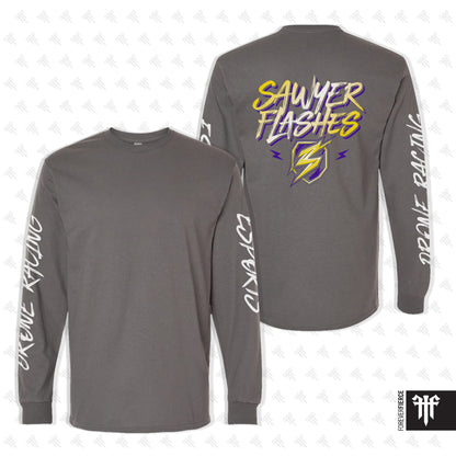 Sawyer Flashes March 2026 Esports and Drone Racing Sleeves Gildan Longsleeve