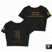 Shamba July 2026 Womens Crop Tee - Black