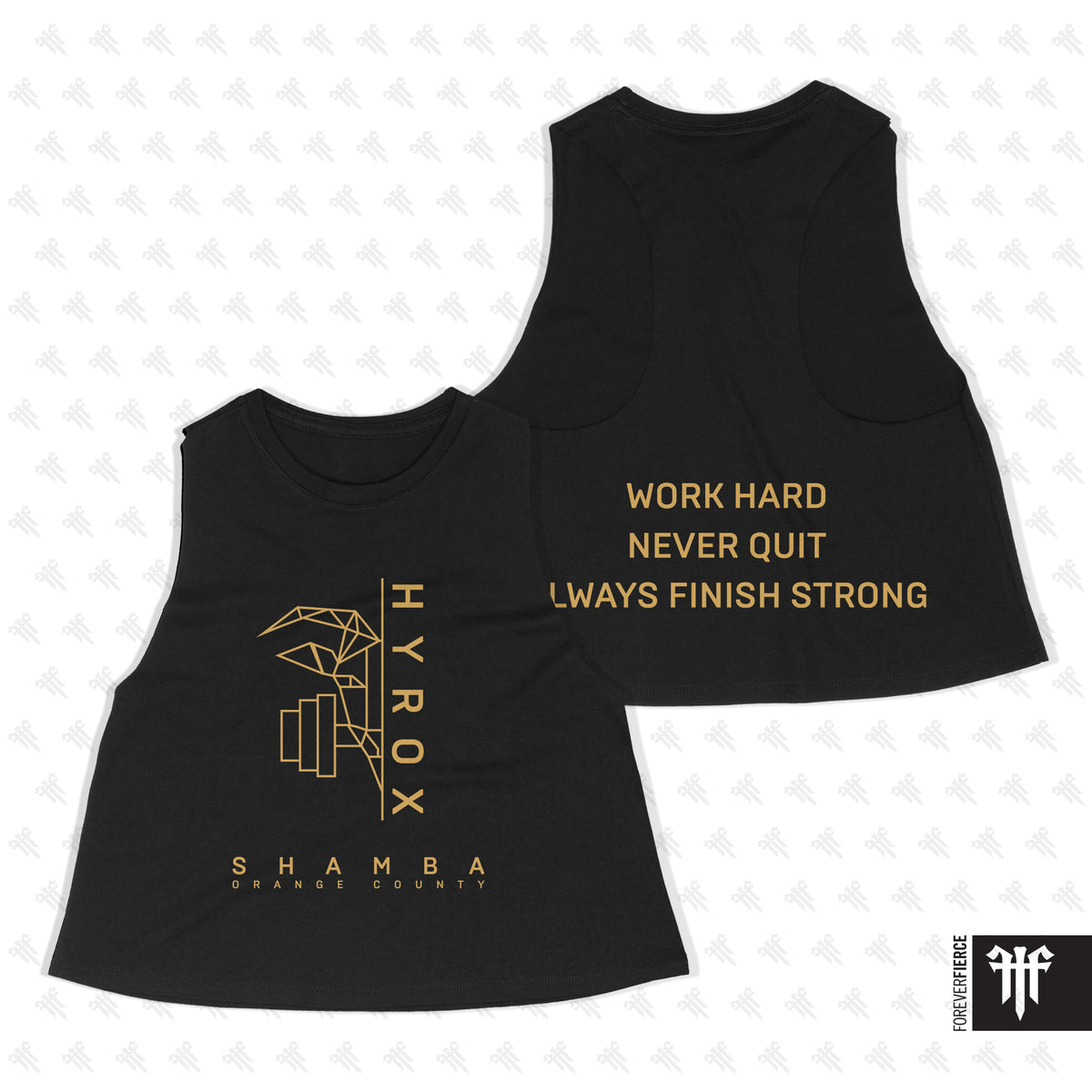 Shamba July 2026 Womens Crop Tank - Solid Black Blend