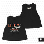 South Hall CrossFit August 2026 Lift Local Womens Crop Tank - Black