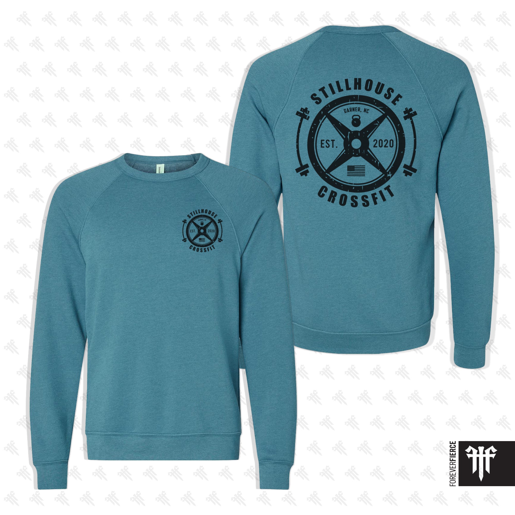 Stillhouse CrossFit November 2025 Teal Crewneck