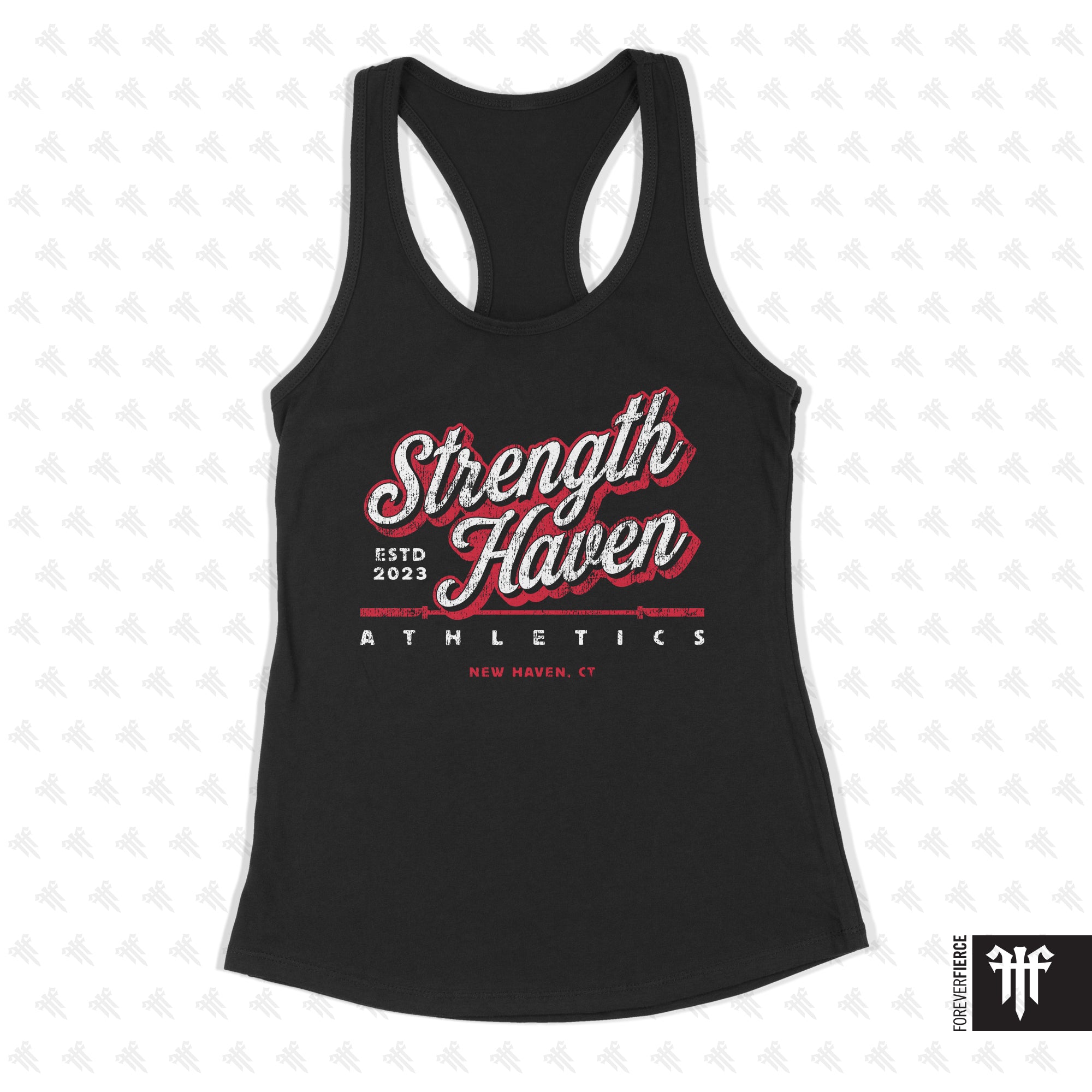 Strength Haven Womens Racerback Black