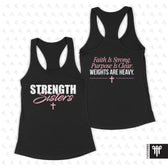 Strength Sisters Womens Racerback Black